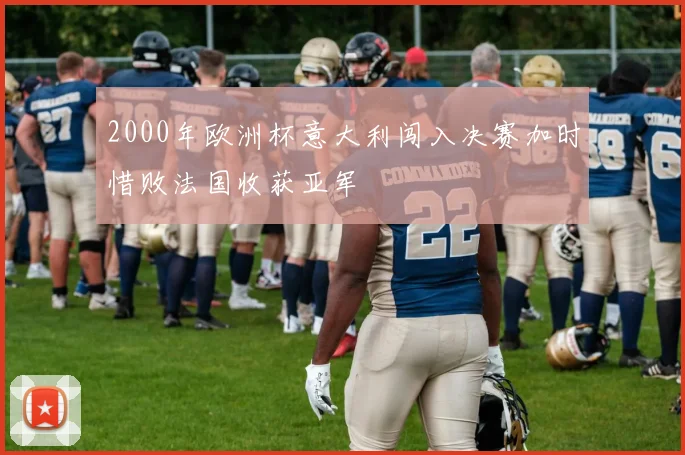 2000年欧洲杯意大利闯入决赛加时惜败法国收获亚军